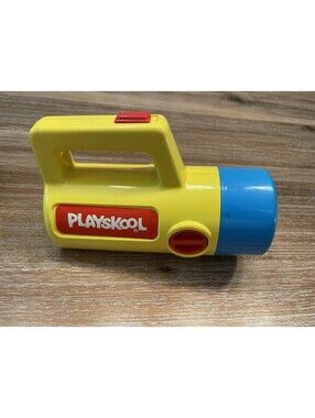 Playskool COLOR CHANGING Toy Flashlight - Vintage 1986, RARE